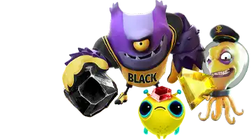 Изображение с яркими маскотами Olimp интернет-казино, демонстрирующими джекпот-акции, с красочными и выразительными лицами, создавая атмосферу веселья и азарта перед большими выигрышами.